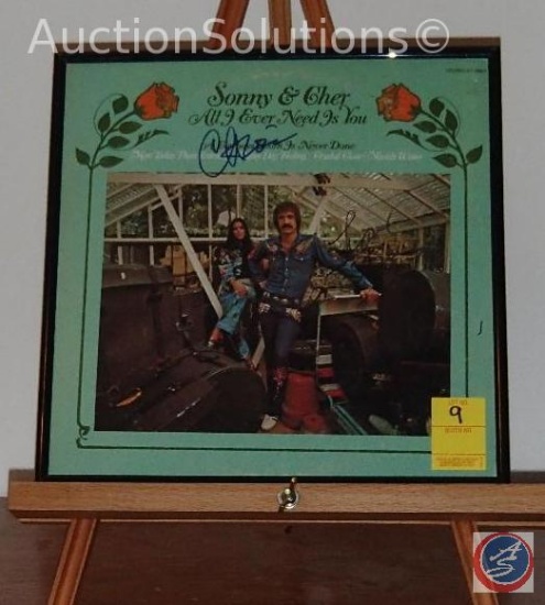 "Sonny & Cher" Album Cover w/Autographs by both: "Sonny Bono"&"Cher"