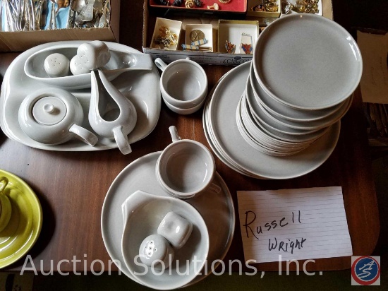 48 Piece Grey Russell Wright Dishes