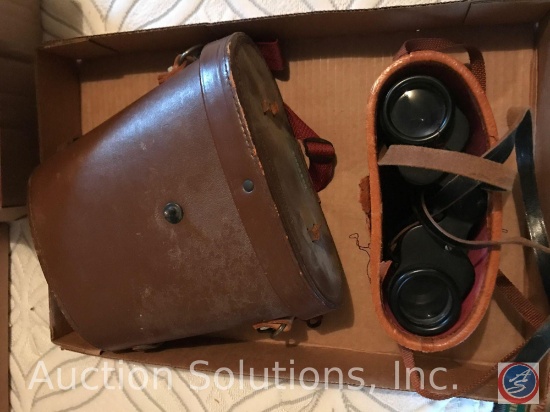 Vintage Binolux Binoculars in Case and 7X50 Binoculars with Vintage Carrrying Case