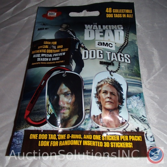 BRAND NEW*"The Walking Dead" Foil Dog Tag Pack