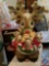 Ceramic Musical Mother Deer with Babies, Swingin Santa in Original Box