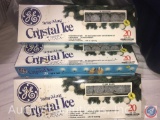 (5) GE Crystal Ice String-A-Long Lights