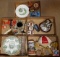 Collectible Items Including Knick Knacks from Various States, Cass County Iowa Centennial Plate from
