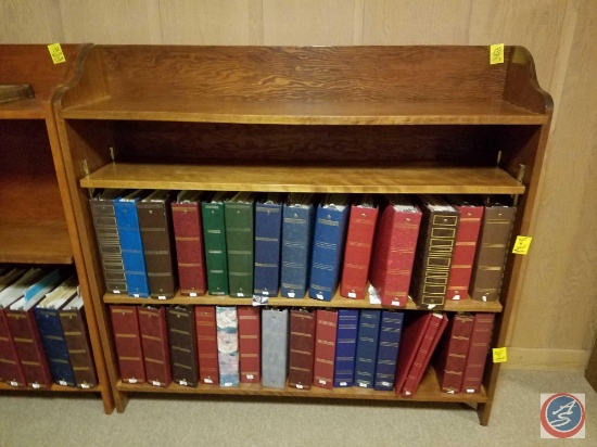 3 Tier Book Shelf with Adjustable Shelves Measuring 48 X 42 X 9 1/2in. Contents Not Included