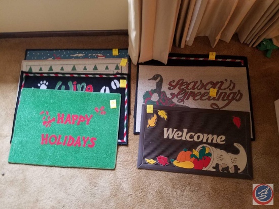 (7) Welcome Mats Including Holiday Themes