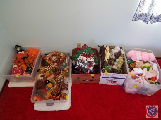 Assorted Holiday Decorations (Easter, Halloween, Fall and Christmas)