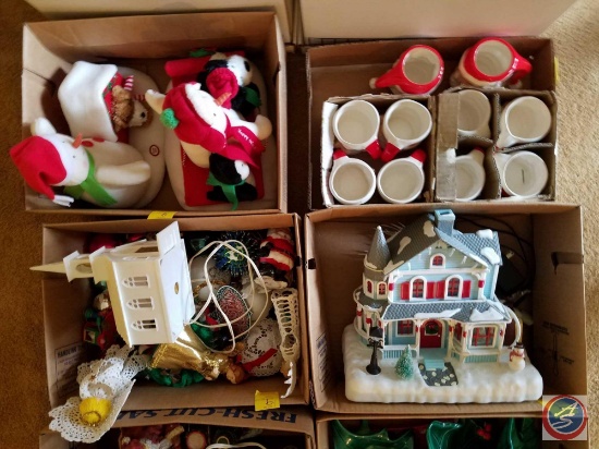 Vintage Santa Coffee Mugs, Musical Snowmen, Battery Operated Animated Christmas House, Christmas