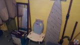 Full Length Mirror, InvoCare Raised Toilet Seat in Original Box, Mayfair Premium Sky Blue Toilet