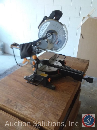 Chicago Electric 10" Miter Saw on Rolling Cart