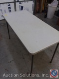 2' x 4' long Plastic Folding Table