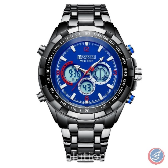 Mega Sport Blue Wrist Watch