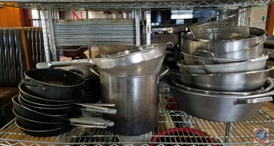 Pots, Pans, Stainless Steel Mixing Bowls Large Colander and More