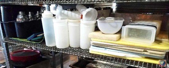Assorted Kitchen Cutting Boards, Shaker Cups, Juice Bottles, Assorted Trays and Bottle Openers