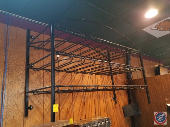 Hanging Wall Rack for Drink/Wine Glasses Measuring 40 X 60 X 24