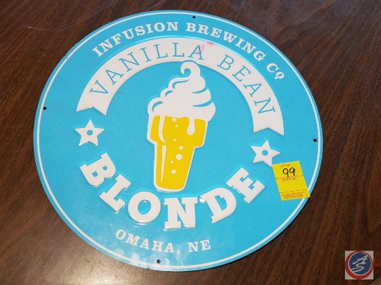 Infusion Brewing Co. Vanilla Bean Blonde Sign