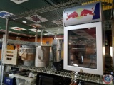 Red Bull Mini Cooler (Model RBI-BC2 LED), Large Metal Pitcher, Metal Baskets, 10 Copper Cups, 11