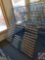 Blue Wire Book Rack Measuring 51.5 X 18.25 X 24 (SOLD 3X'S THE MONEY)