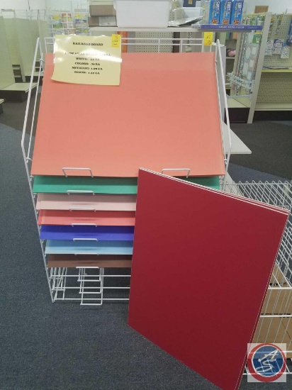 Rail Road Board in Assorted Colors [CONTENTS ONLY; SHELVING NOT INCLUDED]
