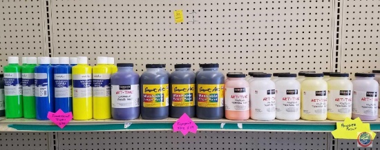 32 fl. Oz Sargent Art Washable Finger Paint (1) Violet, (7) Black, 1 lb. Sargent Art Art-Time Powder