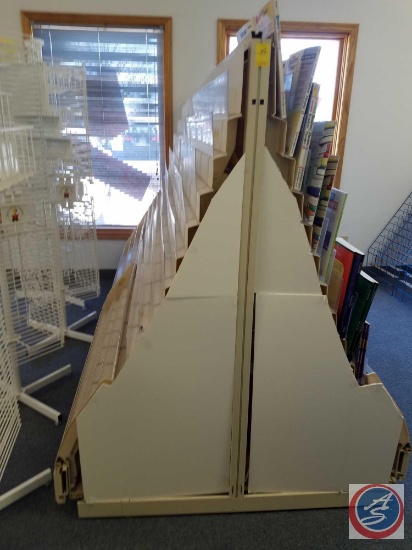 Commercial Book/Magazine Shelving Unit Measuring 60 X 48 X 23