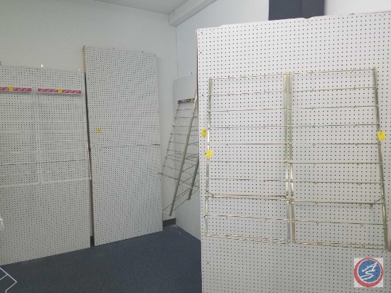Trend Enterprises Hanging Peg Board Racks Measuring 42 X 19.25 X 15, Gold Uncoated Wire Peg Board