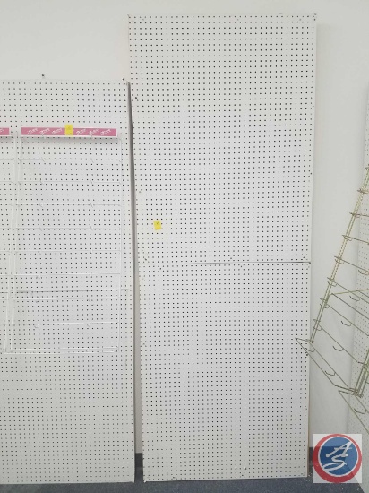 Wall Mount Peg Board Measuring 96 X 36 X4 (SOLD 3X'S THE MONEY)