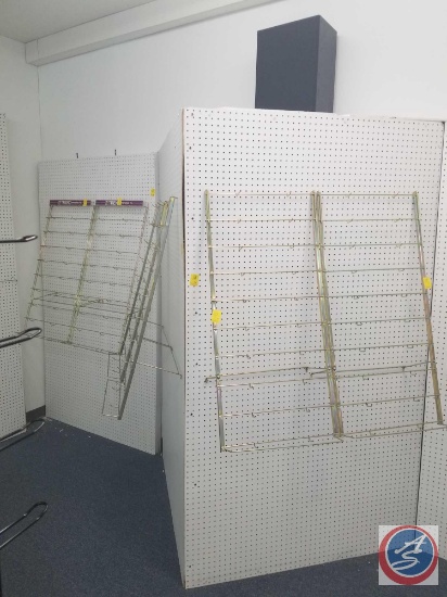 Wall Mount Peg Board Measuring 84 X 38 X 3 (SOLD 3X'S THE MONEY)