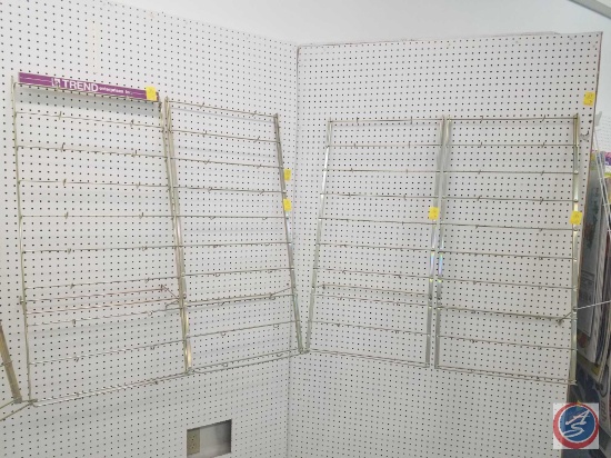 Trend Enterprises Coated Wire Hanging Peg Board Racks Measuring 42 X 19.25 X 14.5 (SOLD 8X'S THE