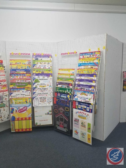 Wall Mount Peg Board Measuring 84 X 38 X 3 (SOLD 3X'S THE MONEY)
