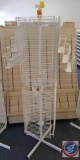 Wire Book/Magazine/Pamphlet Rack Measuring 68 X 28 X 13.5