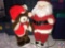 Vintage Electronic Plug-In Santa and Electronic Plug-In Bear Approx. 2.5 ft. Tall in Tote