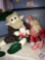 3 ft. Tall Red and Green Elf, 2 ft. Santa Claus and 6 in Tall Santa Claus in Tote