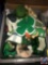 St. Patrick's Day Candy Dish, Shamrock Planter, Leprechan, Dishes, Pot Holder and More in Grey Tub