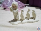 Assorted Snow Baby Decorations Including Fringed Studio in Original Box, Snow Baby 