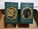 Two Waterford Holiday Heirloom Ornaments, One is Annual Ornament Series and The Night Before