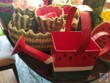 Watermelon Watering Can, Watermelon Butter Knives, Watermelon Ice Cream Bowls and Serving Bowl