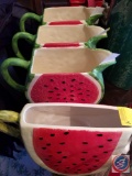 (4) Watermelon Pitchers