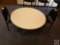 Childs Round Table and Two Small Childrens Chairs Measuring 35.75
