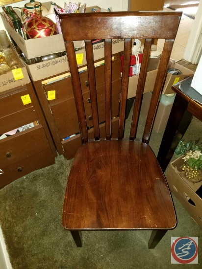 (4) Chairs Measuring 39" Tall and Dining Room Table Measuring 48" X 36" X 30"