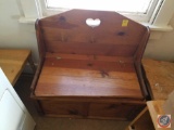 Wooden Entryway Bench with Lid For Storage Measuring 35