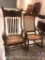 (2) Vintage Rocking Chairs {{SOME DAMAGE IS APPARENT IN ONE OF THE CHAIRS}} Measuring: 41