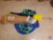 Squeegee Handle with Attachment, (2) Polaris Turtles, (2) Kayak Paddles, Air Pump, Floatation Device