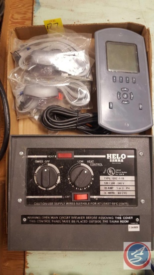 Helo Sauna Type 1202-1-18 120/208-240 Volt 35 Amps 3 Wire Sauna Heater and Timer Unit and AEWARE