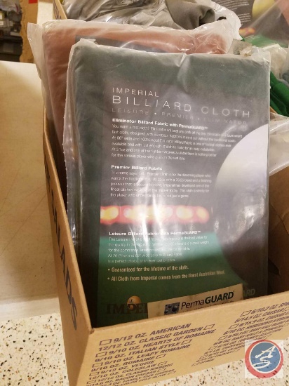 Tan, Dark Green, Rust Billiard Cloth Sets (New in Package)