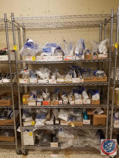 NSF 6 Tier Storage Rack Measuring 47"X 18"X 75" on Caster Wheels {{CONTENTS SOLD SEPARATELY}}