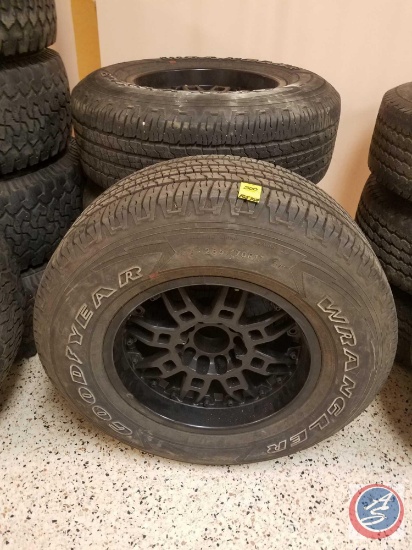 (4) Good Year Wrangler 265/70R17 With Rims