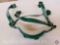 (8) Adams Gel Chin Straps in Green