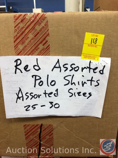 Assorted Polo Shirts in Assorted Styles and Sizes Approx. 25-30