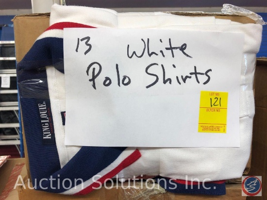 Approx. 13 White Polo Shirts