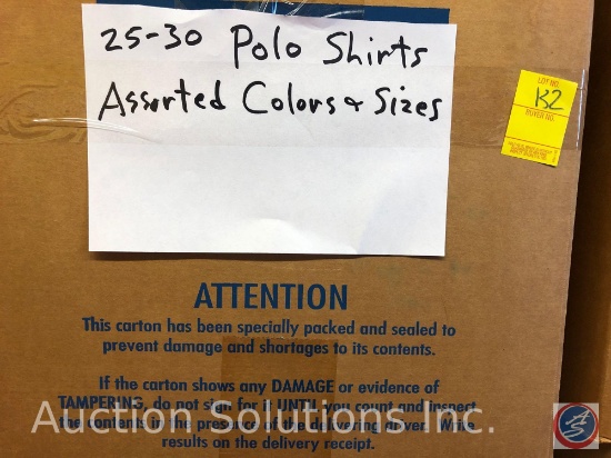 Polo Shirt in Assorted Colors and Sizes Approx. 25-30